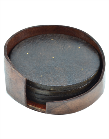 Tarkashi Leather Teacoaster